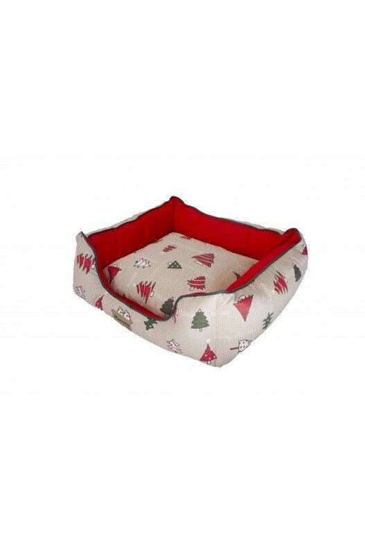 CUNA NAVIDAD ABETOS ROJO 45x40x20