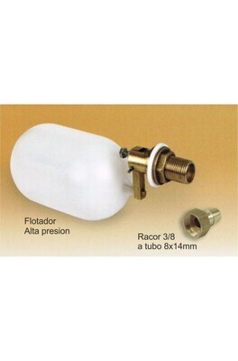 RACOR 3/8 A TUBO GRIS 8x14mm. 2 UDS
