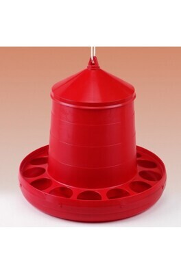 TOLVA PLASTICO AVES 12 KG. ROJO