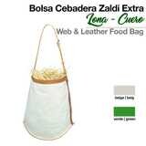 BOLSA CEBADERA ZALDI EXTRA LONA CUERO