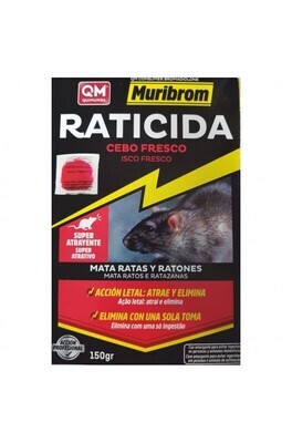RATICIDA QM BR CEBO FRESCO 150gr.
