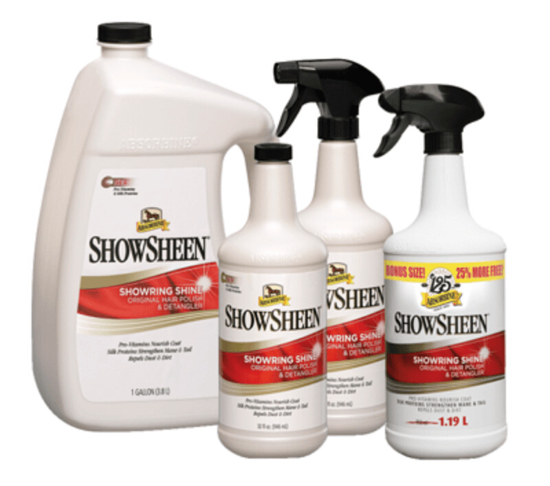 SHOWSHEEN Desenredante y Abrillantador de Capa, Crin y Cola 950 ML