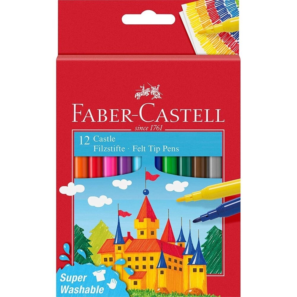 Estuche 12 Rotuladores Faber-Castell colores