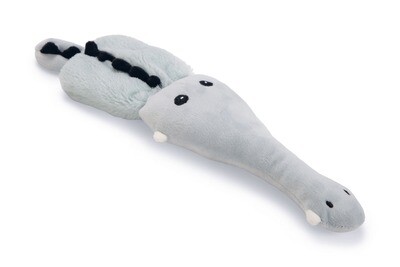 K&BZ JUGUETE PERRO PARA CACHORRO FLATINO CROCODILO  VERDE, 35,5X8X3 CM