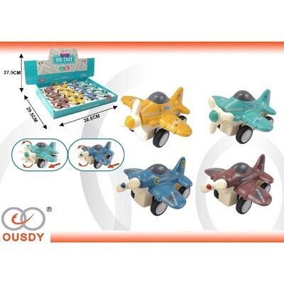 CAJA AVION METALICO EXP:12PCS