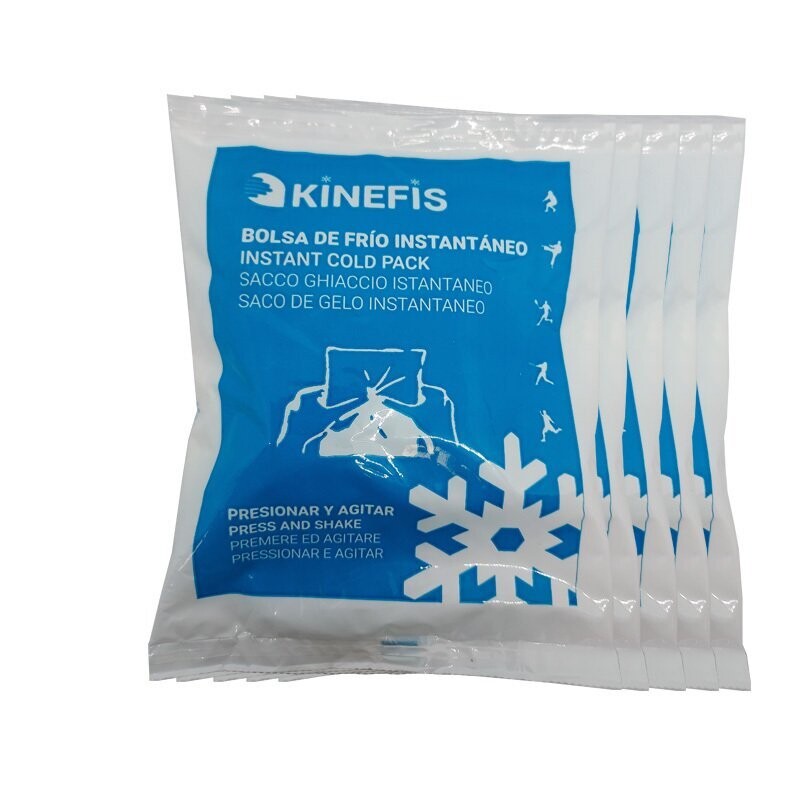 Pack 25 Unidades - Bolsa de Hielo Instantáneo Kinefis Cryo Therm Fast (14x18 cm)