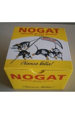 RATICIDA NOGAT 15 SOBRES. x 10 gr.
