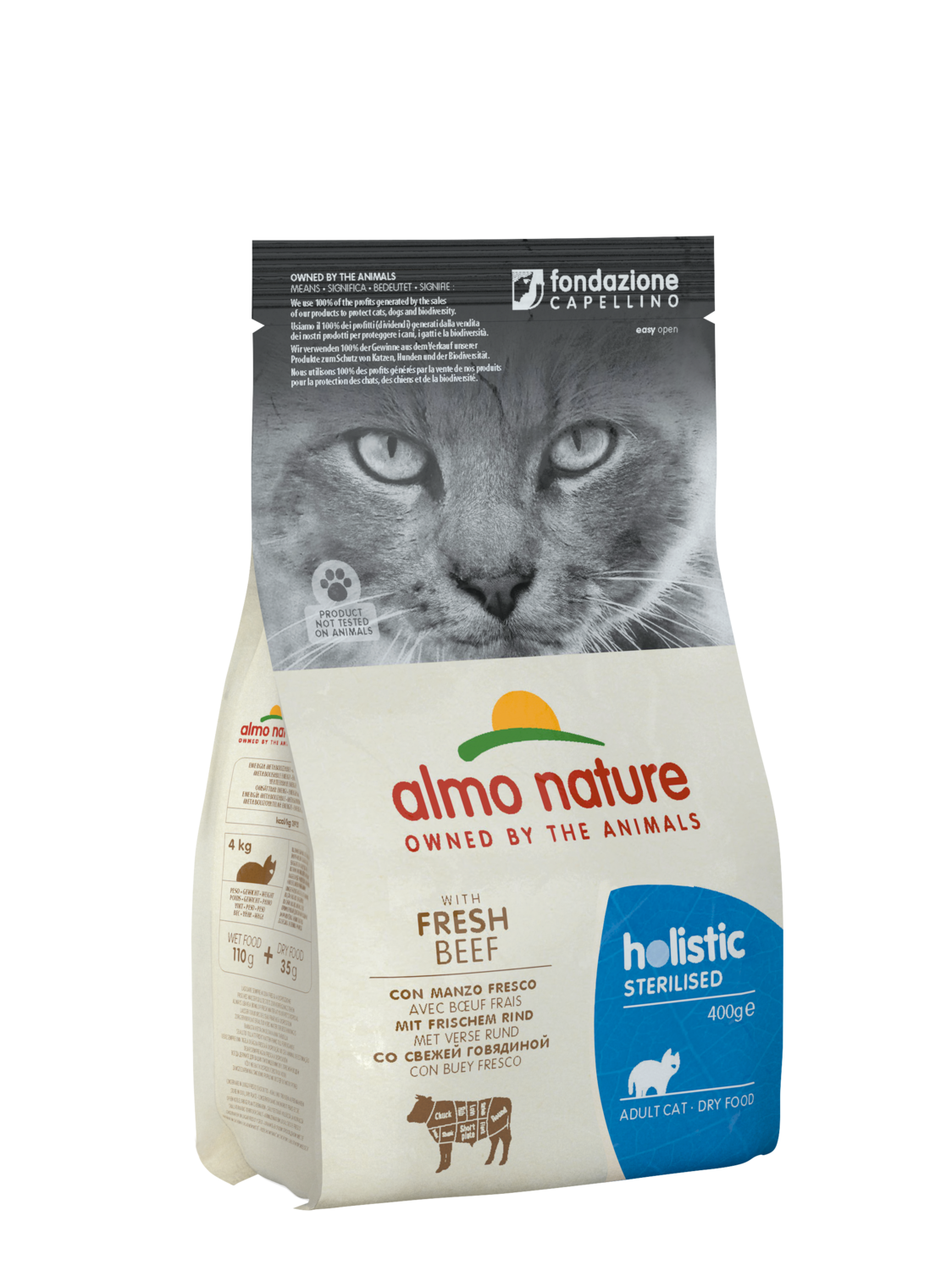 CAT DRY HOLISTIC STERILISED VACUNO Y ARROZ