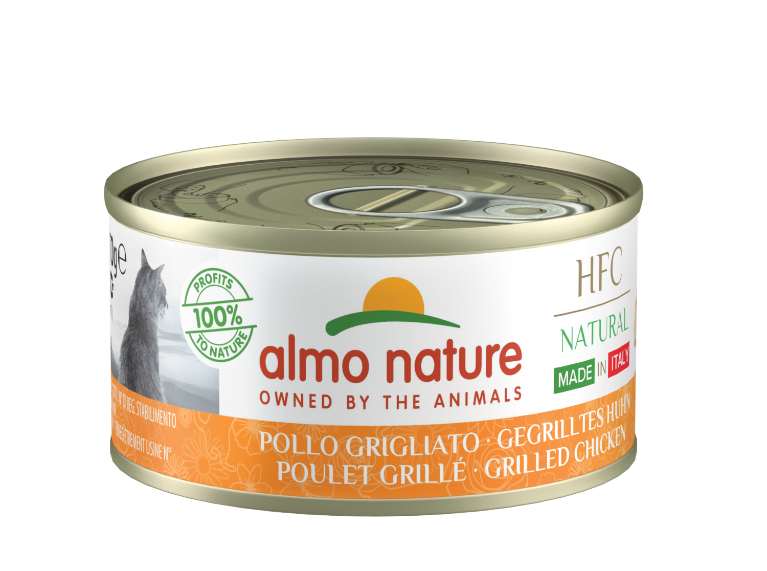 CAT WET HFC NATURAL ITALY 70G DOS UNIDADES