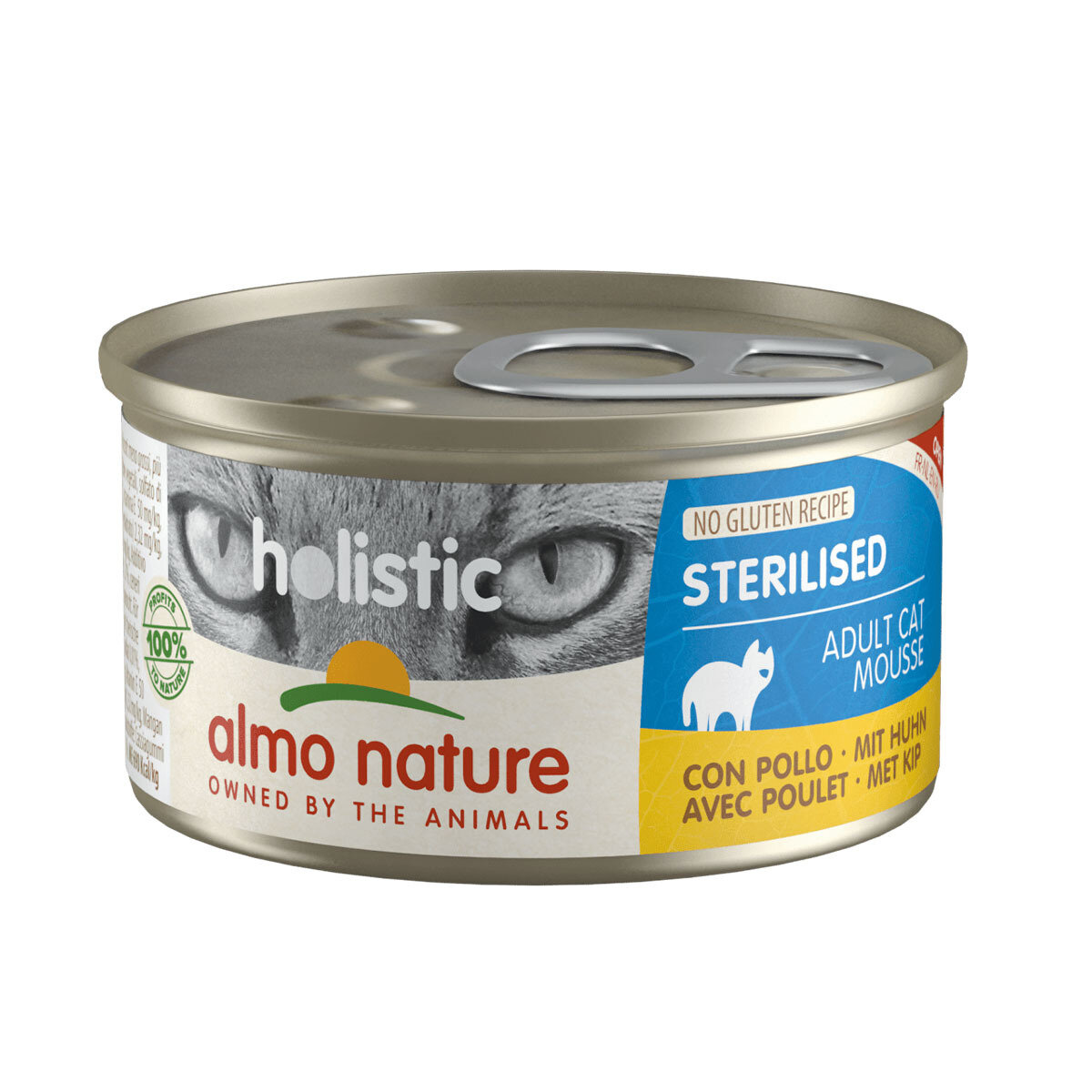 CAT WET HOLISTIC STERILISED NO GLUTEN DOS UNIDADES