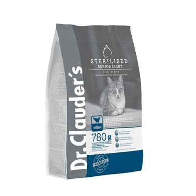 CAT DRY HIGH PREMIUM STERILISED SENIOR LIGHT