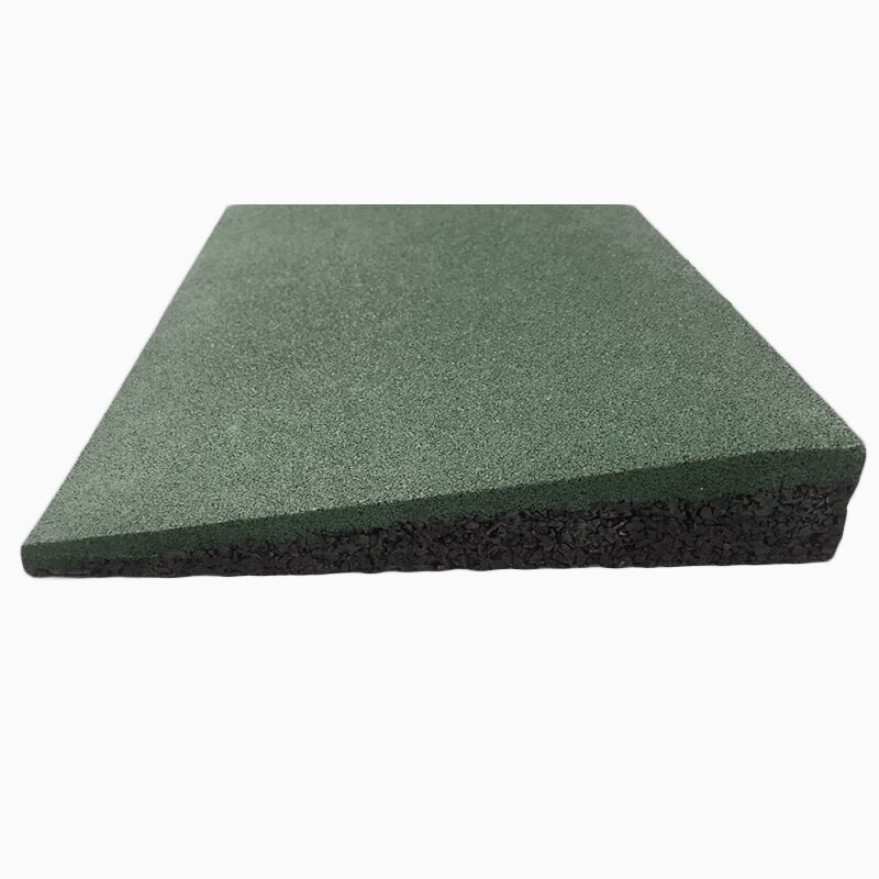 LOSETA CAUCHO  CON BISEL LESTARE 500X250 MM 40 MM VERDE