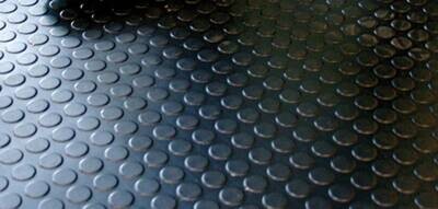 PAVIMENTO PVC CIRCULOS NEGRO LESTARE 1MM  1,50X25 METROS ROLLO