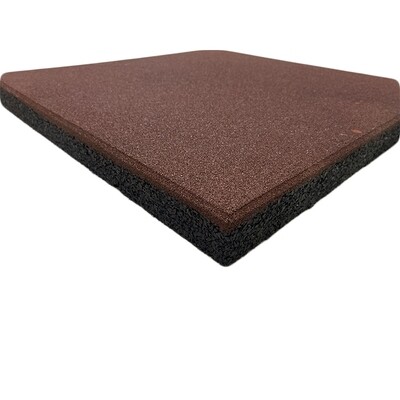 LOSETA CAUCHO LESTARE 500X500X40 MM ROJA