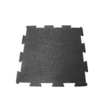 LOSETA CAUCHO INTERLOCKING LESTARE 1000X1000X20 MM NEGRA