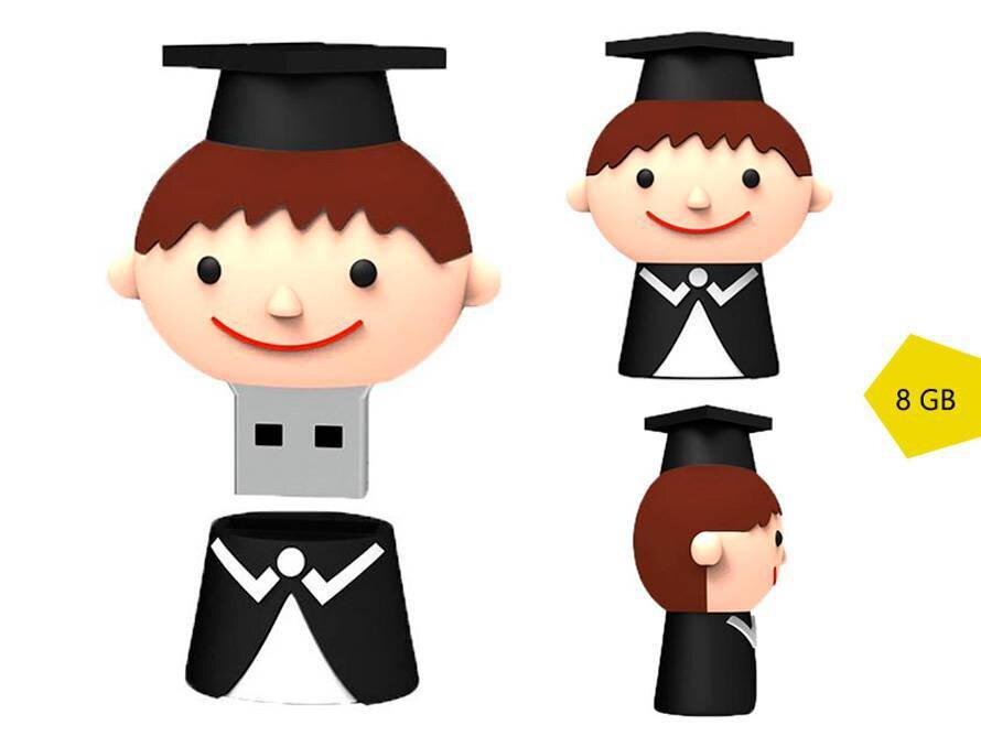 MEMORIA USB GRADUACIÓN NIÑO BIRRETE 8GB