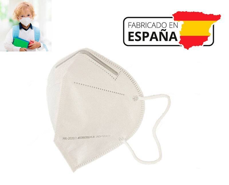 LOTE 50 MASCARILLA INFANTIL FFP2 CE - FABRICADAS EN ESPAÑA