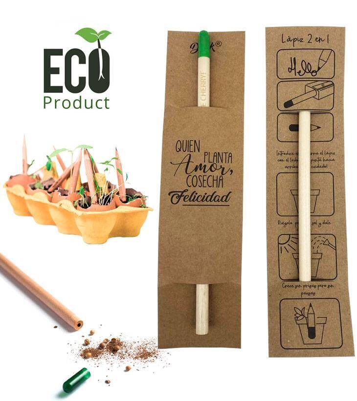 LÁPIZ CON SEMILLA "TOMATE CHERRY" EN DISPLAY