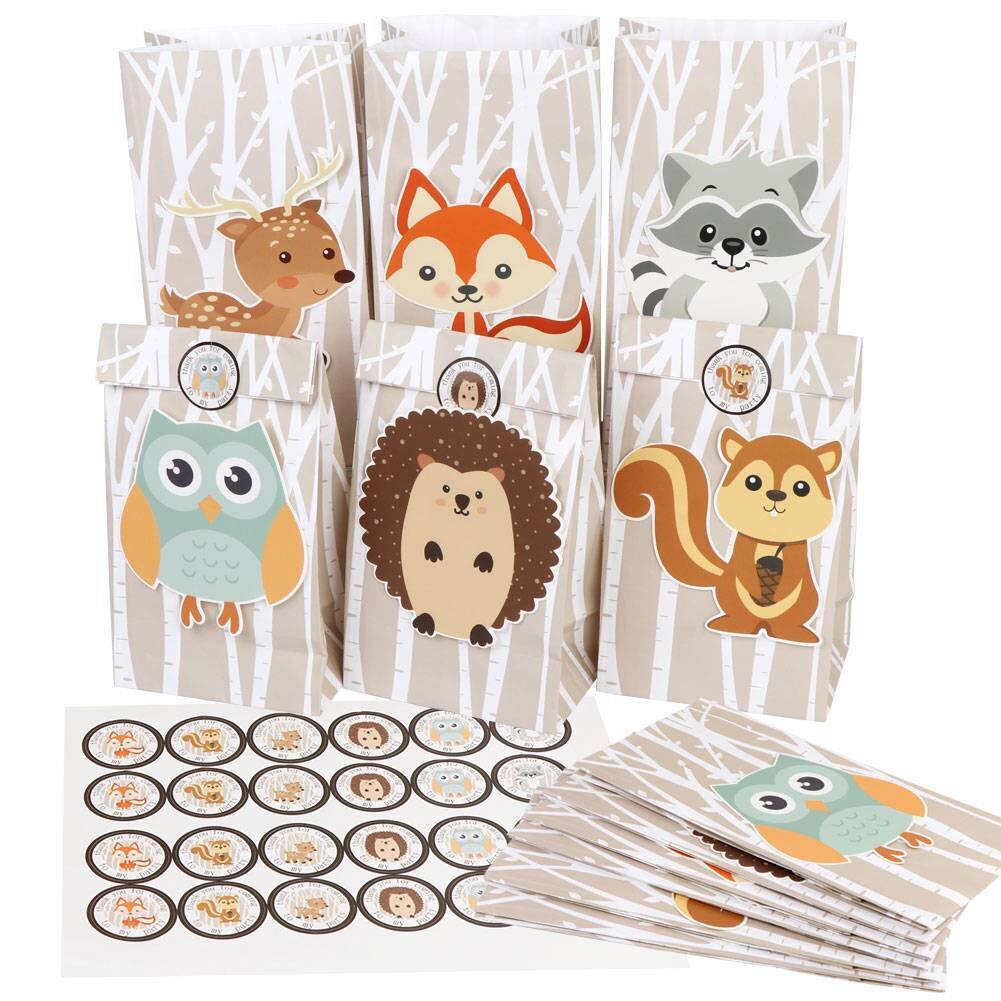 LOTE DE 12 BOLSAS DE PAPEL SAFARI
