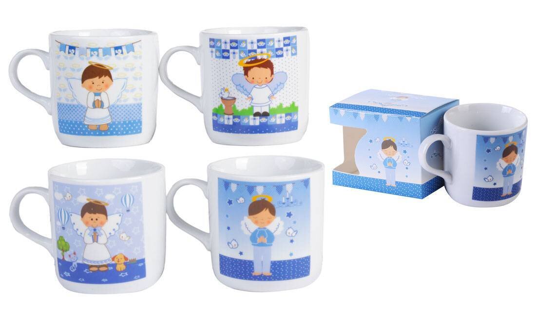TAZA COMUNIÓN NIÑO PRESENTADA EN CAJA