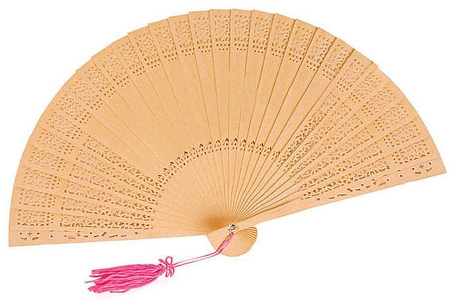 ABANICO MADERA SÁNDALO