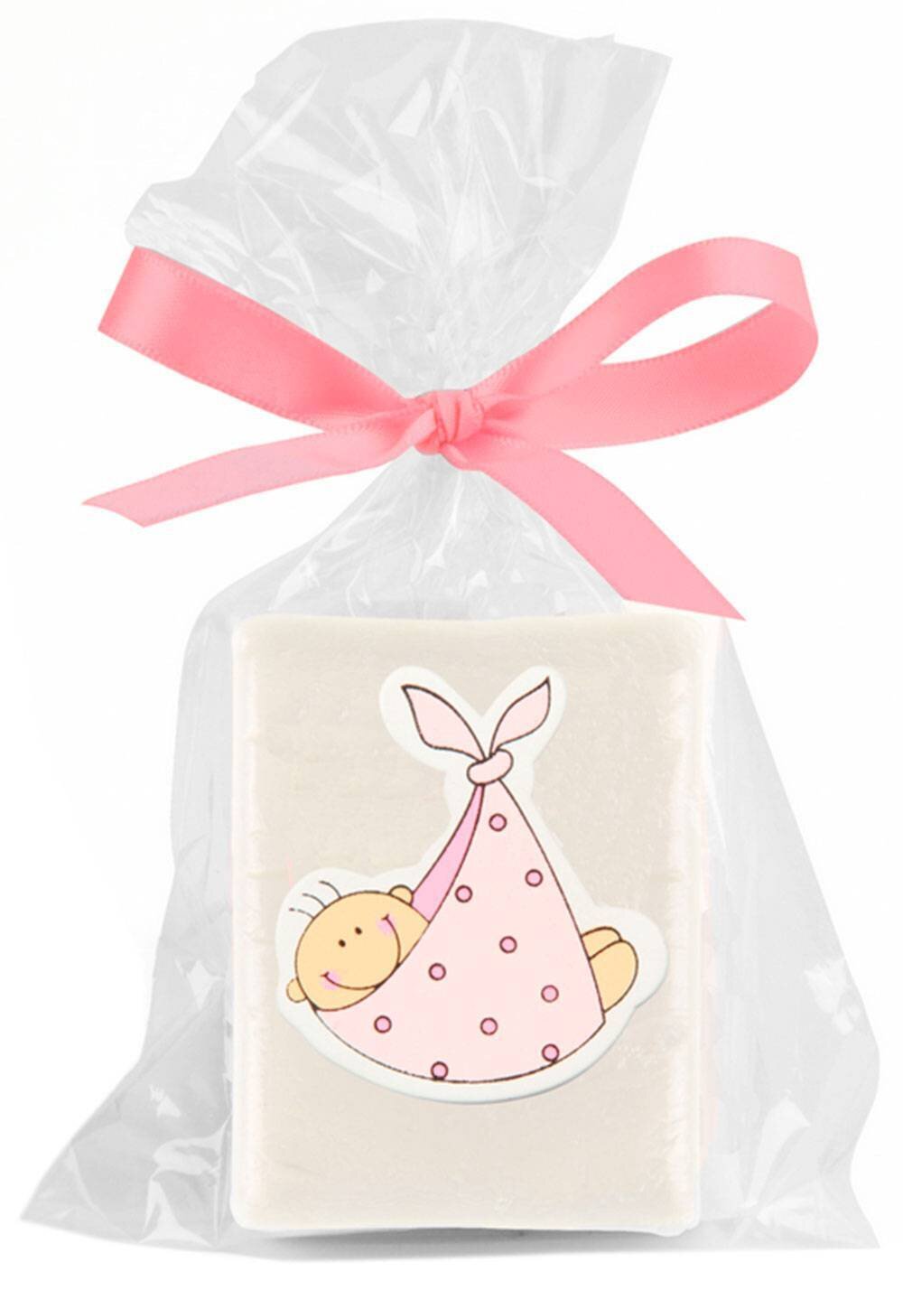 JABÓN BABY ROSA EN BOLSA DE REGALO + LAZO