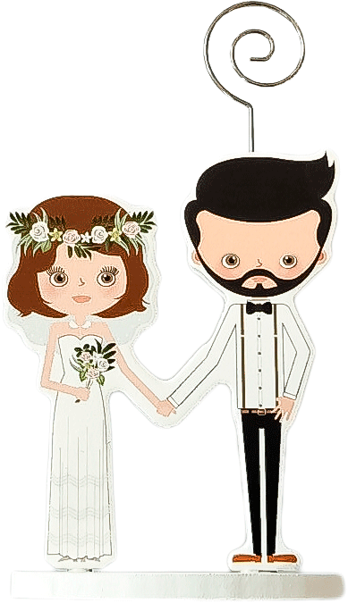 PINZA PORTAFOTOS MADERA WEDDING