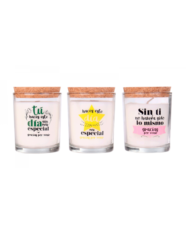 VELA "GRACIAS POR VENIR"