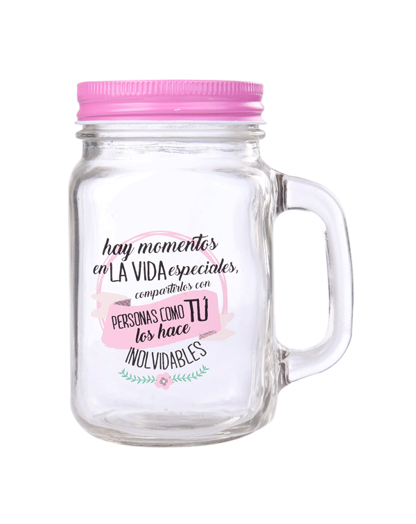 JARRA CRISTAL CON CAJA "MOMENTOS ESPECIALES"
