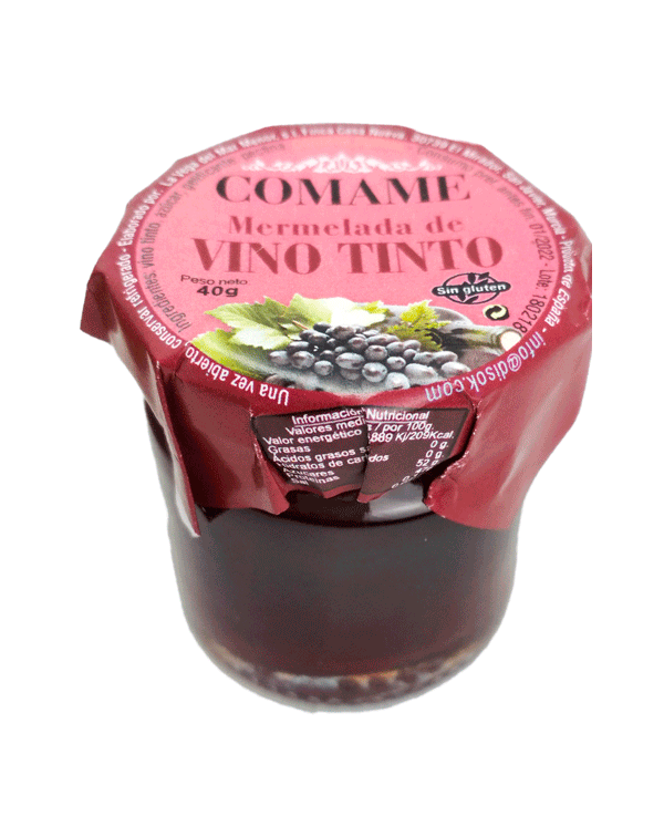 MERMELADA VINO TINTO 40gr