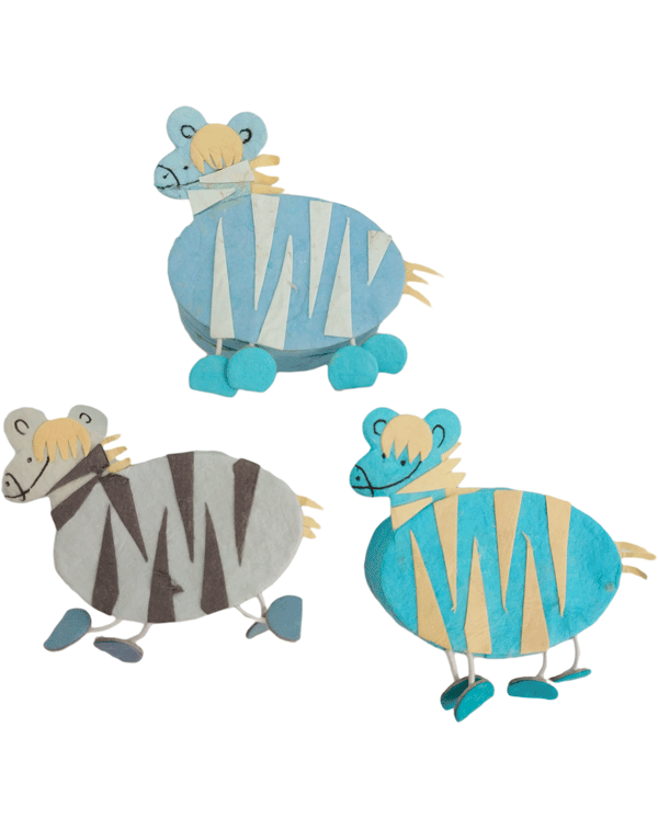 2X1 SET 15 CAJITAS AZUL CEBRAS