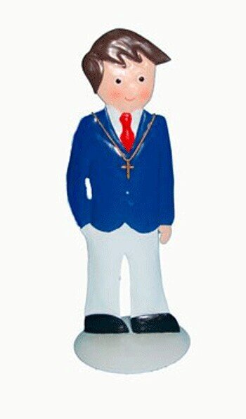 FIGURA METÁICA COMUNIÓN NIÑO