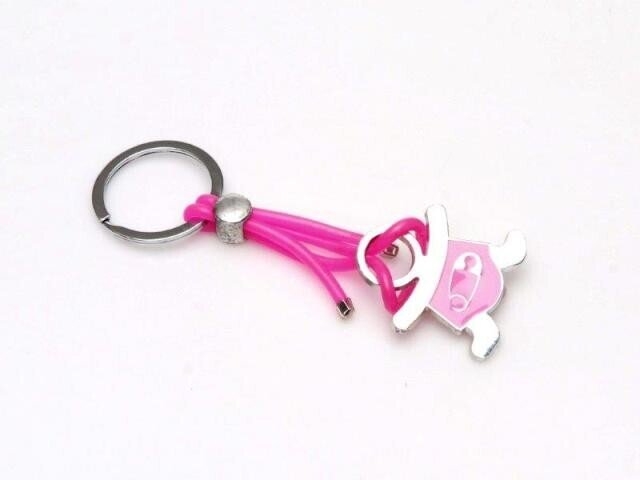 LLAVERO BEBE PAÑAL ROSA (TARA)