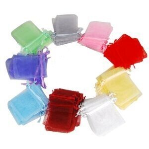 BOLSA DE ORGANZA 7,5 X 10 NEGRO