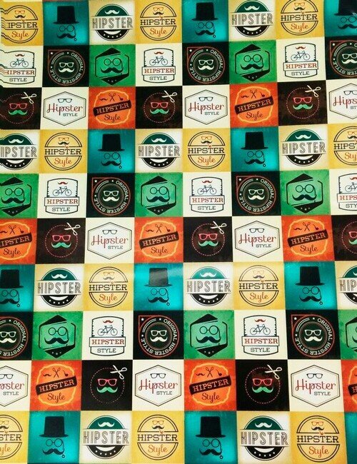 LOTE DE 20 PAPELES DE REGALO HIPSTER