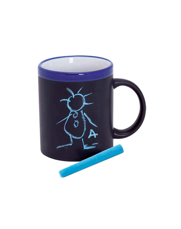 TAZA PIZARRA CERAMICA EN CAJITA INDIVIDUAL AZUL TAZA PIZARRA CERAMICA EN CAJITA INDIVIDUAL AZUL