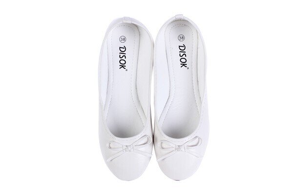 BAILARINAS MANOLETINAS "WEDDING" TALLA-M BLANCA