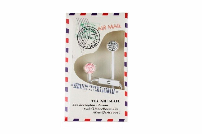 AURICULARES AURICULARES "AIRMAIL" EN CAJA DE REGALO