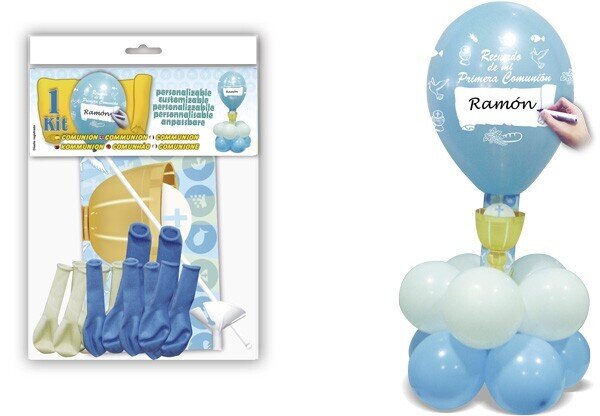 DECO KIT CENTRO "COMUNIÓN" AZUL