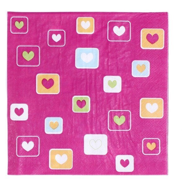 SERVILLETAS "CORAZONES"