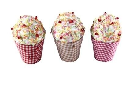 CAJITA EN FORMA DE COPA DE HELADO "CUPCAKE"