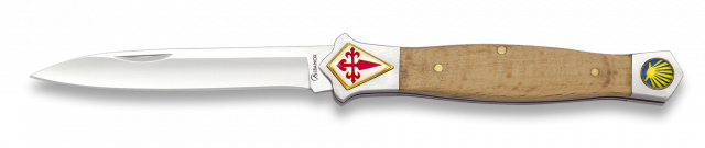 Estilete Albainox. templario.madera 8 cm