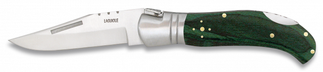 Navaja LAGUIOLE-CAZA.Mikarta Verde.10cm