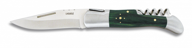 Navaja LAGUIOLE.Verde.Sacacorchos.10cm