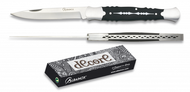 Navaja ALBAINOX cacha negra hoja 8.8 cm