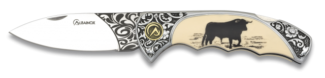 Navaja Albainox Decorada. Hoja  8.3 cm