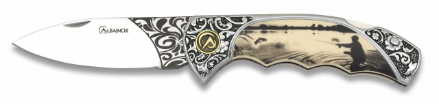 Navaja Albainox Decorada. Hoja  8.3