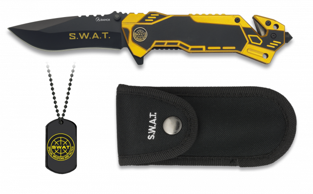 Navaja Albainox SWAT. Con chapa. H 8.1