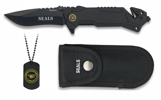 Navaja Albainox SEALS. Con chapa. H 8.1