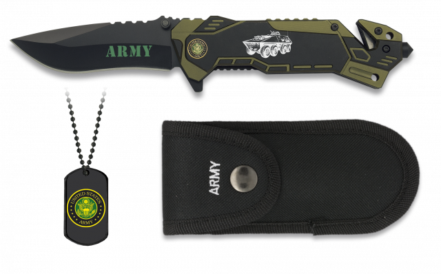 Navaja Albainox ARMY. Con chapa. H 8.1 Navaja Albainox ARMY. Con chapa. H 8.1